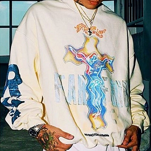 FEAR OF GOD x RRR123 가스펠 스웻셔츠