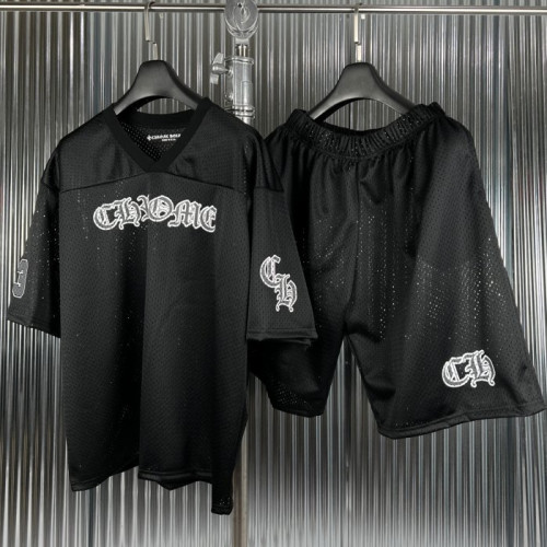 Chrome hearts  매쉬 반팔 & 하프팬츠 SET