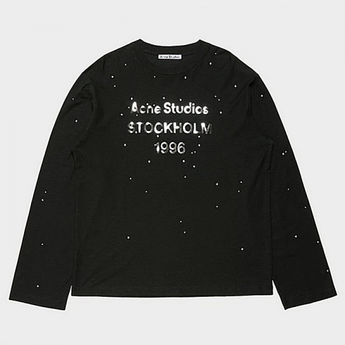 Acne Studios 라인 스톤로고 롱슬리브