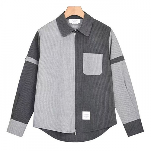 THOM BROWNE 배색셔츠 자켓