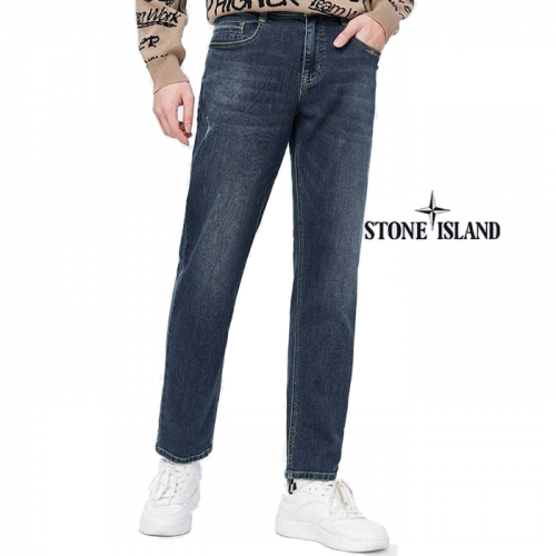 STONE ISLAND 퍼포먼스 테이퍼드 청바지