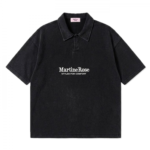 MARTINEROSE 페이드워시드 숏슬리브 폴로