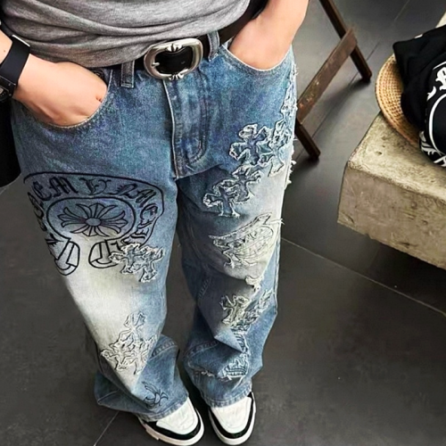 Chrome hearts 로고 패턴 빈티지 데님