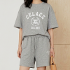 CELINE 트리오페 레터링 오버핏 하프 셋업 SET