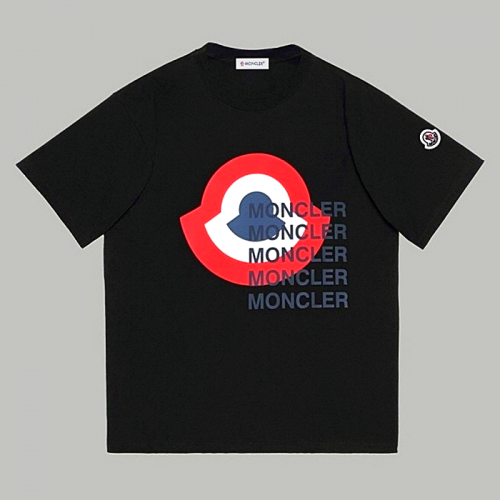 Moncler 빅원형 배색 3선 폰트 티셔츠