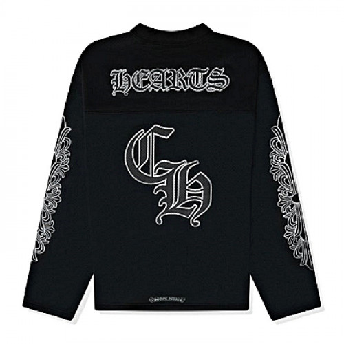 Chrome hearts 바시티로고드 메쉬 롱슬리브