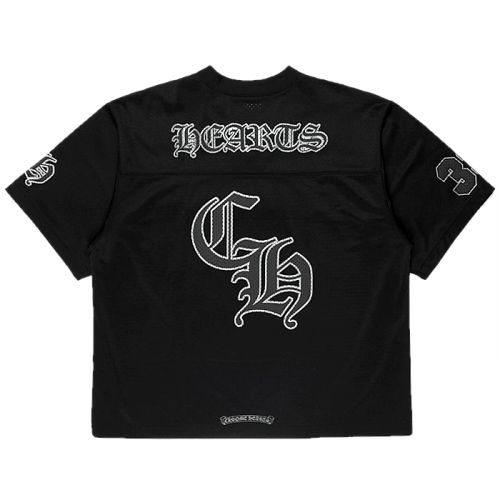 Chrome hearts 바시티로고드 메쉬 티셔츠