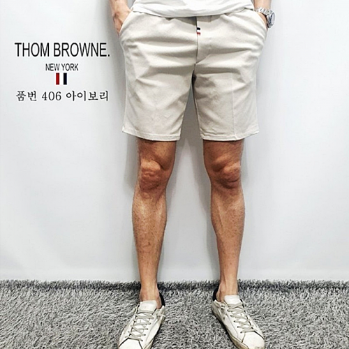 THOM BROWNE 406 텐션 면 5반바지