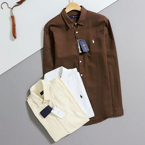 랄프로렌 polo ralphlauren 시그니처 자수 린넨 셔츠