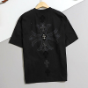 Chrome hearts 시그니처 자수 레터링 스틸 티셔츠