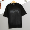 BALENCIAGA 워시드 크레용 폴리티컬 티셔츠