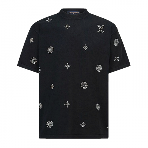 LOUIS VUITTON 모노그램 라인스톤 니트