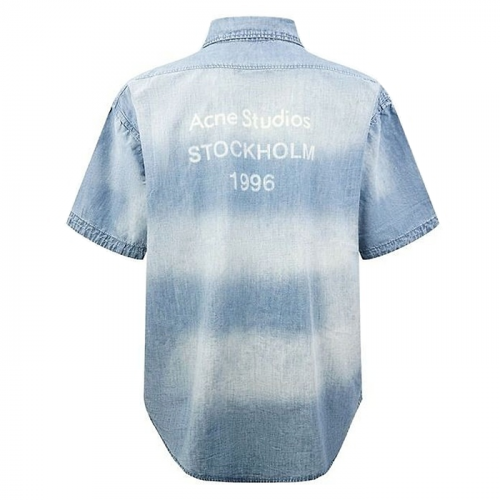 Acne Studios 스톡홀름 1996 로고 데님 셔츠 자켓