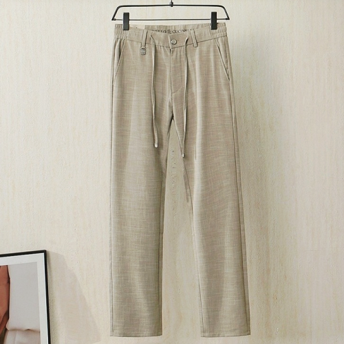 BRUNELLO CUCINELLI 쿨링 반밴딩 스판 면마팬츠