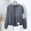 THOM BROWNE 4BAR 립스탑 윈드브레이커 자켓