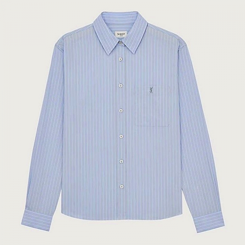 SAINT LAURENT 카산드라 스트라이프 셔츠