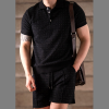 Loro Piana 메탈릭 클레식 카라 셋업 SET