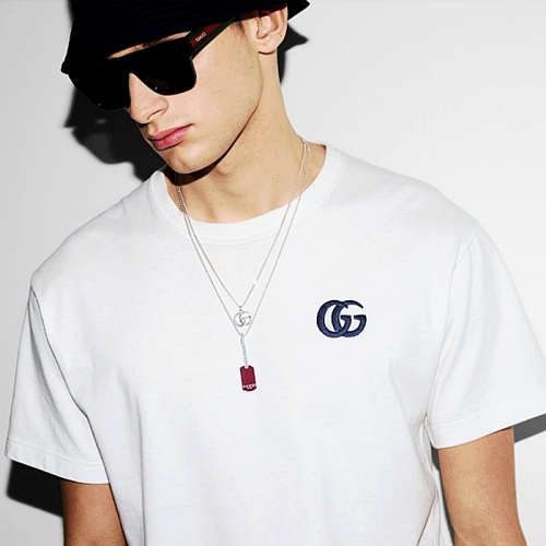 GUCCI 더블G 자수 티셔츠