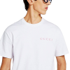 GUCCI 핑크 로고 프린트 티셔츠