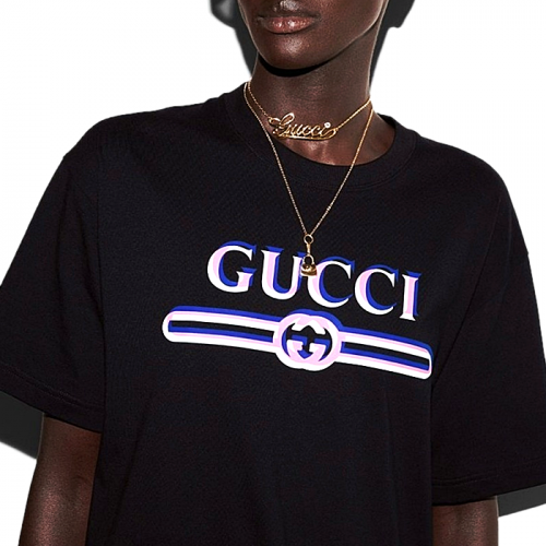 GUCCI  레트로 로고 반팔 티셔츠