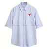 COMME des GARÇONS 오버핏 링클프리 반팔 셔츠