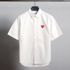 COMME des GARÇONS 와펜 클래식 반팔 셔츠