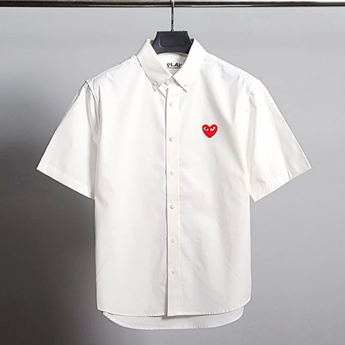 COMME des GARÇONS 와펜 클래식 반팔 셔츠