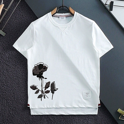 THOM BROWNE 플라워 포인트 티셔츠