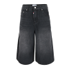 THOM BROWNE 블랙 8부 버뮤다 팬츠