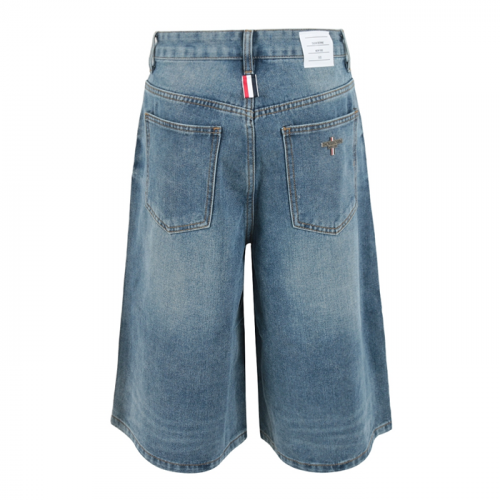 THOM BROWNE 베이지틴 8부 버뮤다 팬츠