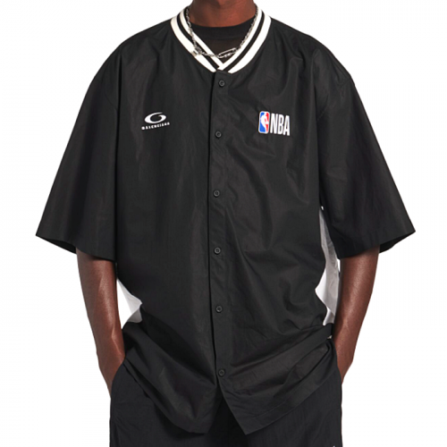 BALENCIAGA x NBA 콜라보 코튼 포플린 셔츠 자켓