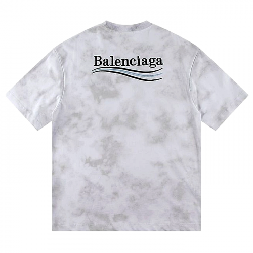 BALENCIAGA 피어싱 타이다이 구제 워싱 티셔츠