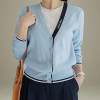 MIUMIU 이중 배색 가디건