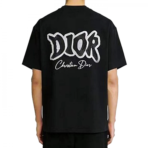 DIOR 자수 로고 티셔츠