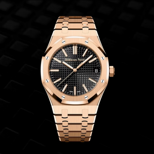 Audemars Piguet ROYAL OAK 로얄오크 블랙다이얼 핑크골드