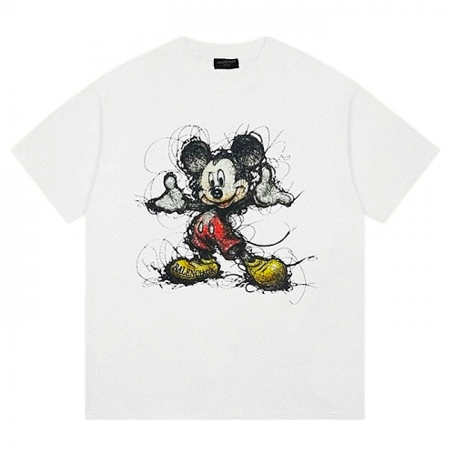 발렌시*가 BALENCIAGA 미키 반팔 티셔츠