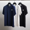 COMME des GARÇONS 화이트와펜 라운드 티셔츠