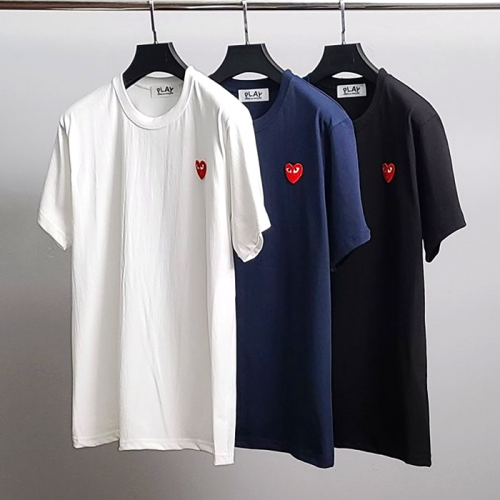 COMME des GARÇONS 레드와펜 라운드 티셔츠