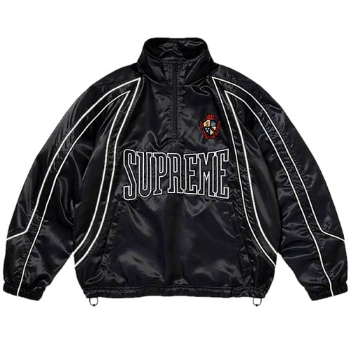 SUPREME 사틴 파이핑 트랙자켓
