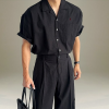Polo ralphlauren 린넨 와이드 핀턱 팬츠 셔츠 SET