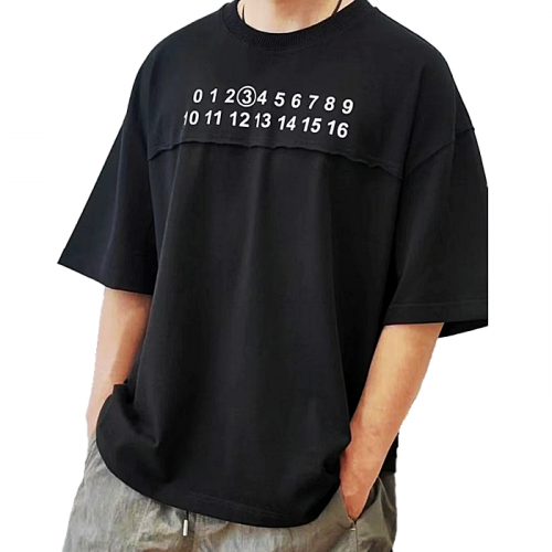 메종 Maison margiela 라인절개 레터링 티셔츠