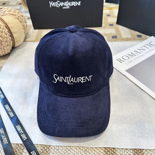 SAINT LAURENT 골덴블루 시그니처 볼캡
