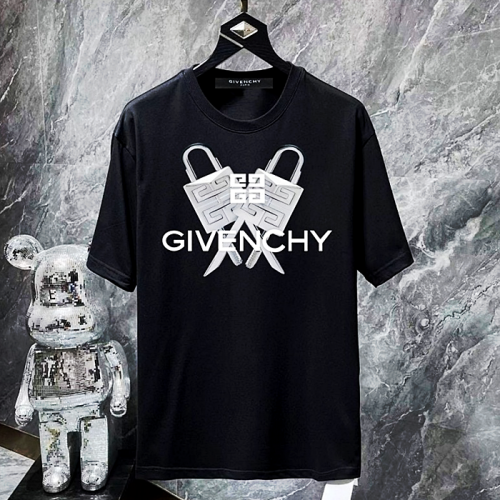 GIVENCHY 자물쇠 로고 반팔티셔츠