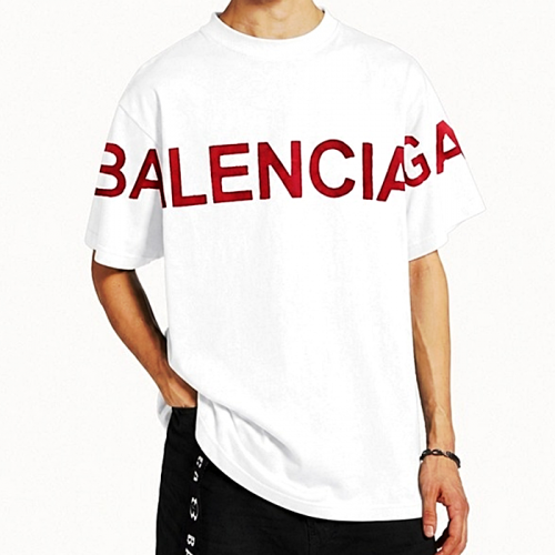 BALENCIAGA 로고플레이 빈티지 숏 슬리브 티셔츠