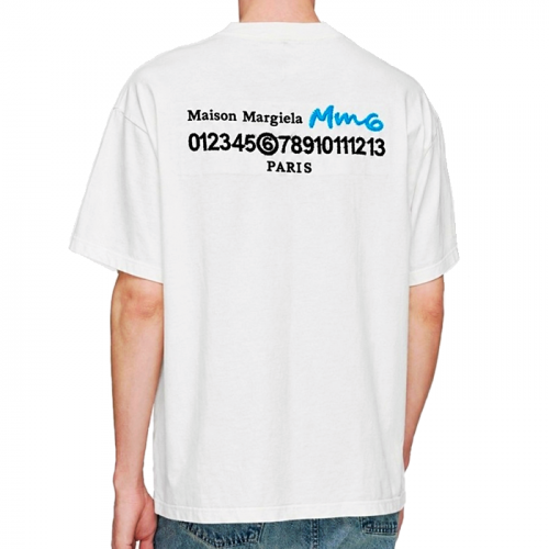 Maison Margiela MM6 넘버링 로고 숏 슬리브 티셔츠