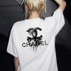 CHANEL 빈티지 물감 로고 반팔 티셔츠