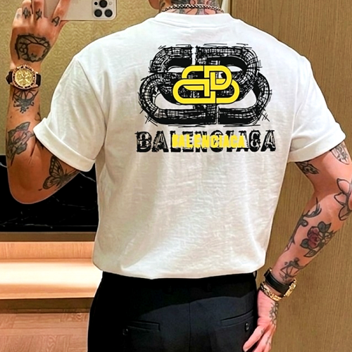 BALENCIAGA 빈티지 스크레치 로고 반팔티셔츠