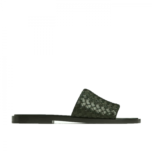 BOTTEGA VENETA 엘리오 뮬 - 다크그린