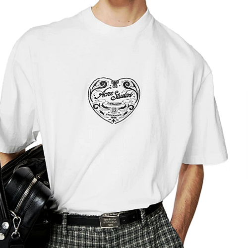 아크네 Acne Studios 하트 패치 티셔츠