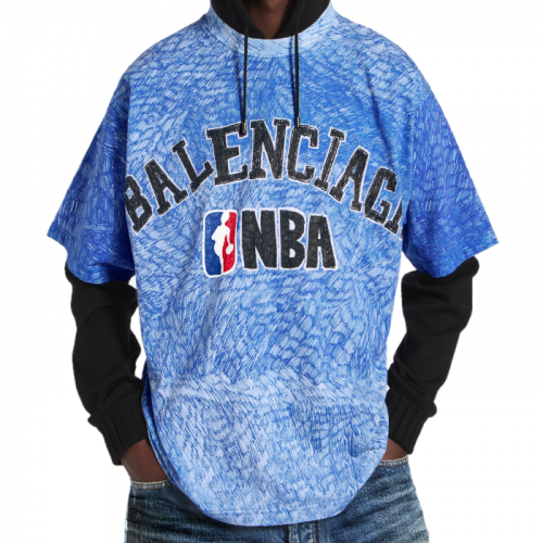 BALENCIAGA x NBA 콜라보레이션 오버사이즈 티셔츠